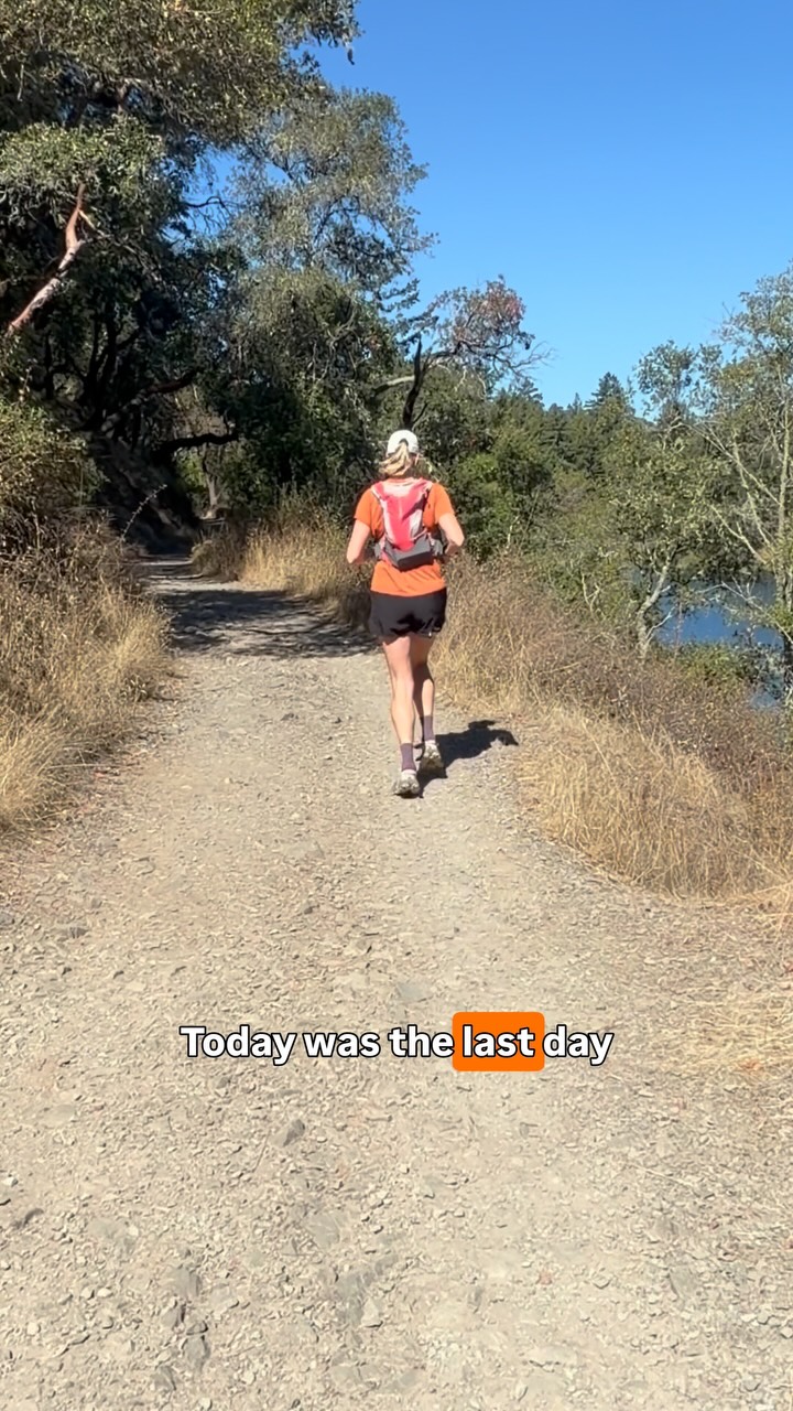 Kelly finishing the three-day Mt. Tam training camp